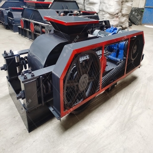 2PG610X400對輥破碎機發貨圖片_發往河北石家莊_破碎石灰石